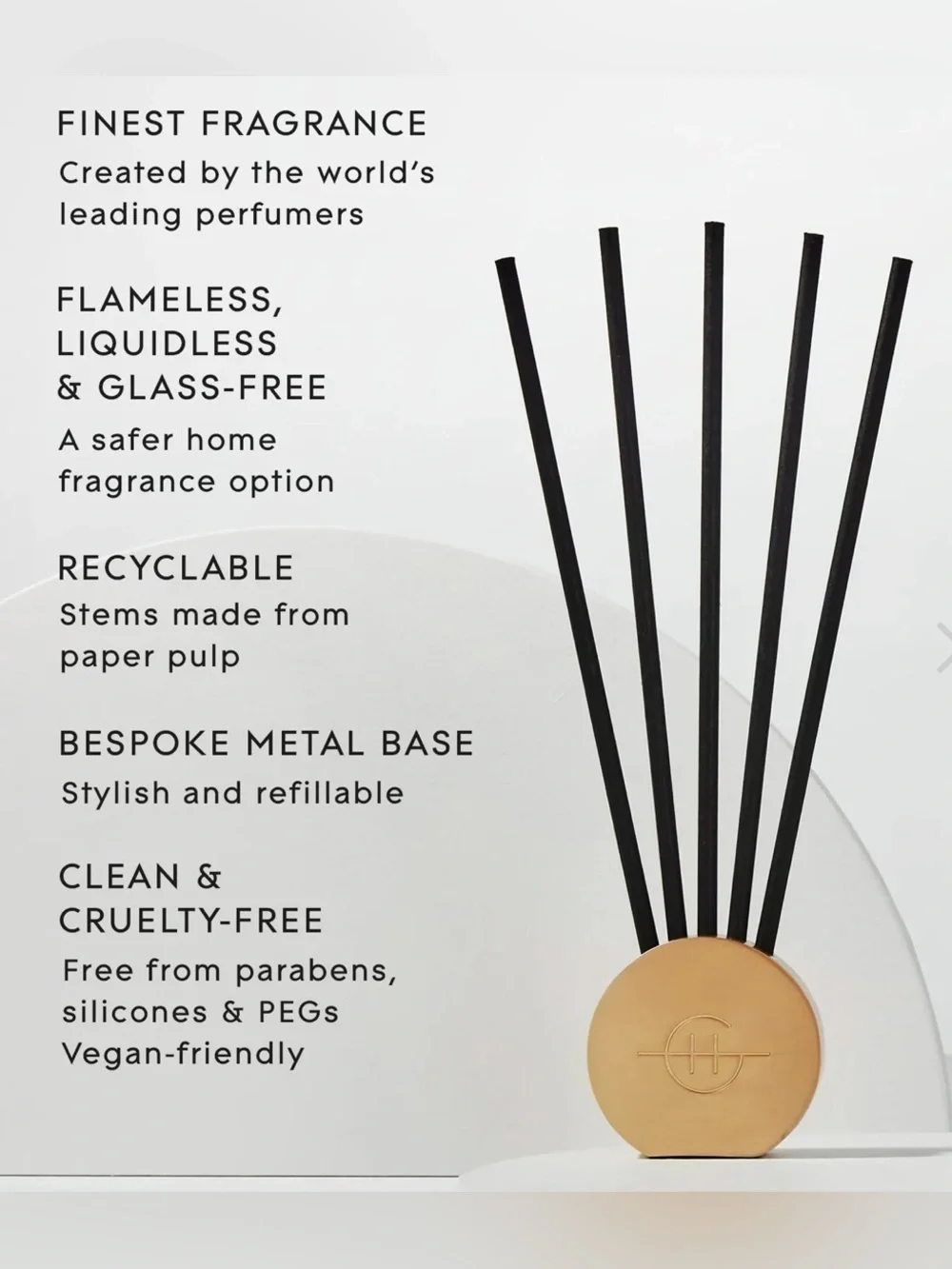 GLASSHOUSE FRAGRANCES Scent Scene Duo Set with Gold Vessel.